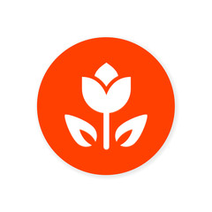 Orange Flat App Icon