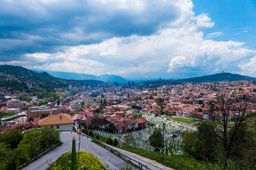 Fototapeta na wymiar Cityscape of Sarajevo, Bosnia and Herzegovina.