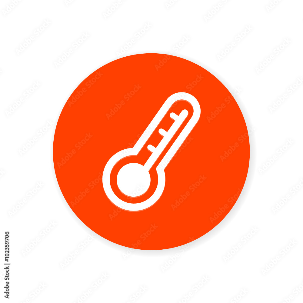 Sticker Orange Flat App Icon