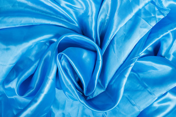 blue background satin fabric