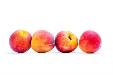 peaches isolated on a white background