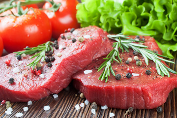 Fresh raw meat beef steak