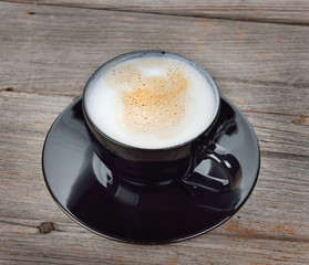capuccino coffee on white background