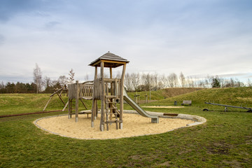 Children's fitness equipment in the park