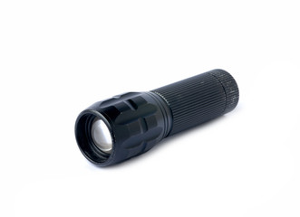 LED flashlight isolated on white
