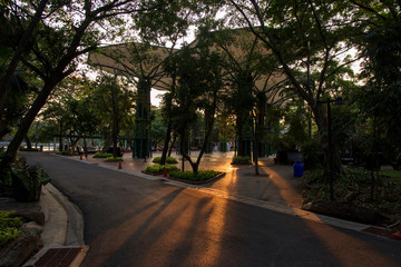 Dusit zoo architecture landscape in Bangkok