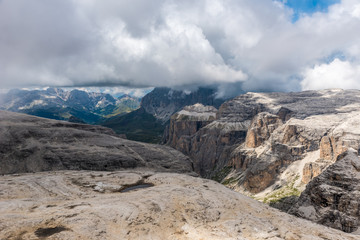 Dolomites Italy - Val Gardena -  Passo Sella