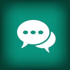 Pictograph of message or chat