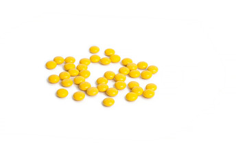 heap of yellow pills