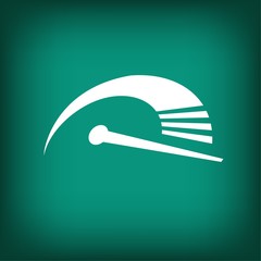 Pictograph of speedometer