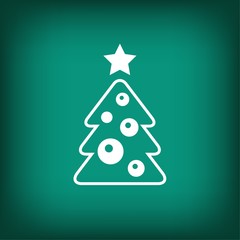 Pictograph of christmas tree