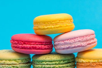 macaroons closeup