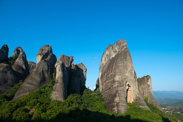 Beautiful Meteora mountains landscape, Greece