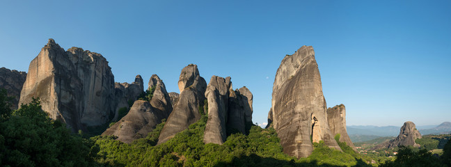 Beautiful Meteora mountains landscape, Greece