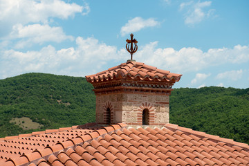 Details of the Holy Monastery of Varlaam in Meteora - complex of Eastern Orthodox monasteries, Greece