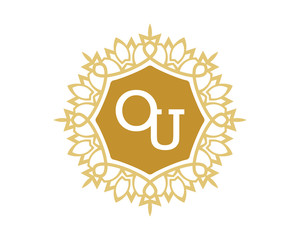 OU initial royal letter logo