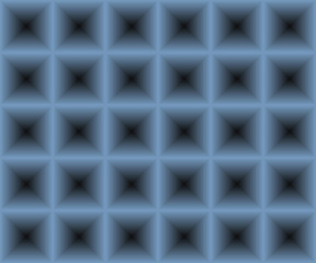 Illustration with blue grid.