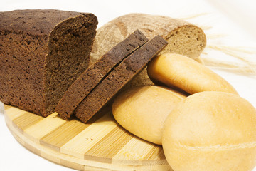 The bread on the table