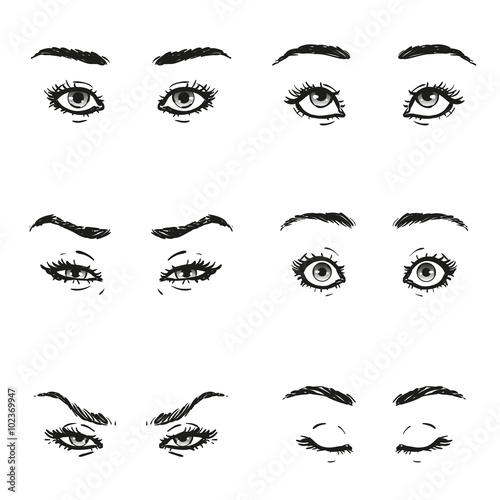 Facial Expressions Eyes 88