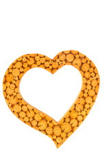 wood use for heart is background