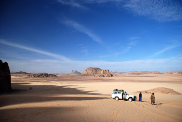 Fototapeta na wymiar Alone in the Desert