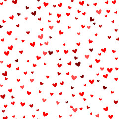 Romantic red heart pattern. Vector illustration