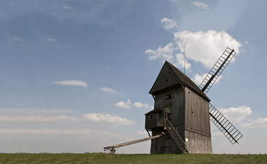 alte Holz Windmühle