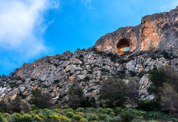 Canelobre Caves in Busot town. Alicante, Spain