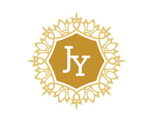 JY initial royal letter logo