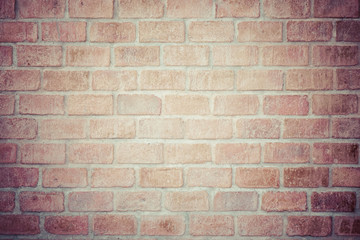 Fototapeta premium vintage brick wall background with vignette