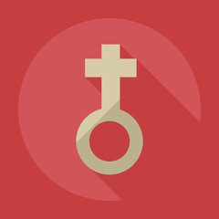 Fototapeta premium Flat modern design with shadow icons female