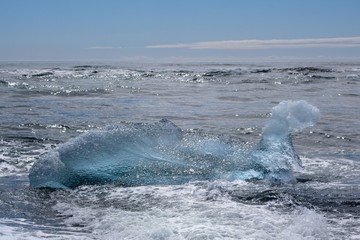 Obraz premium Island-Südküste Eisfiguren Jökulsarlon 