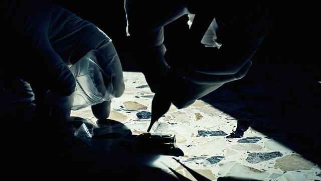 Crime scene CSI bullet sunlight 1