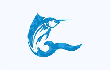 abstract marlin fish