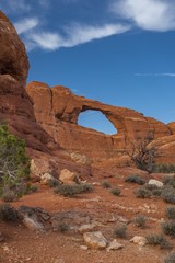Beautiful rock formation in Arches National park in Moab, Utah