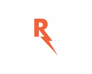 R Letter Bolt Logo