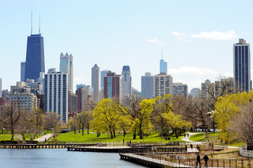 Chicago skyline viewed from Lincoln Park © Maria Sbytova