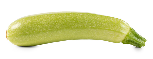 Zucchini isolated on a white background