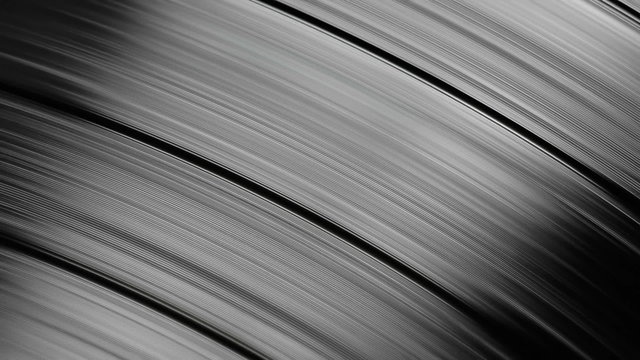 Vinyl Record Close Up from high angle. Loops Perfectly