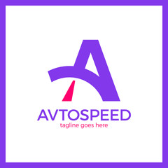 Letter A Logo - Auto Speed