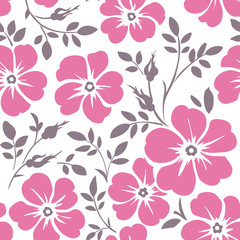 Fototapeta premium Seamless pattern with flowers