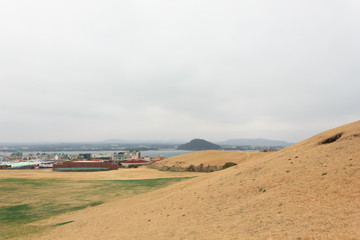 Winter landscapes in Jeju Island South Korea
