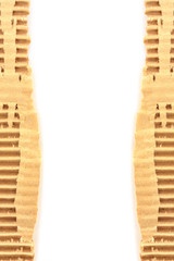 old torn textured cardboard sheet