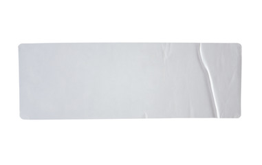 Stickers label with clipping path isolated on white background