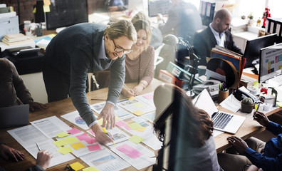 Business People Planning Strategy Analysis Office Concept