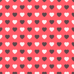 Set of retro love patterns. Seamless vector background.valentine day