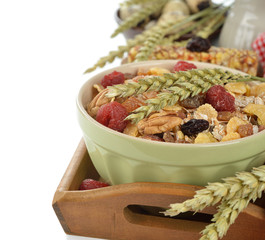 Muesli with dried fruits