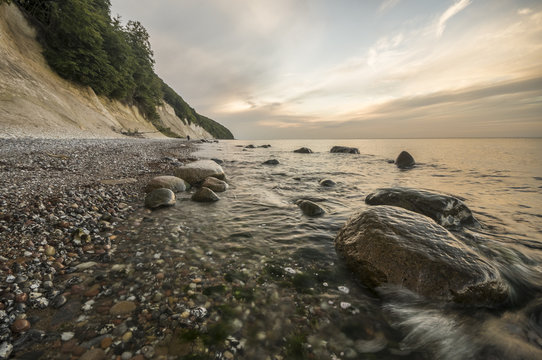 Fototapeta Plaża i klif na Rugii,Bałtyk