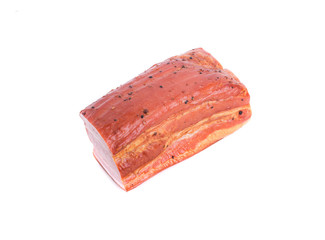 Delicious smoked pork belly.