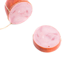 Delicious sliced pork and beef ham. 